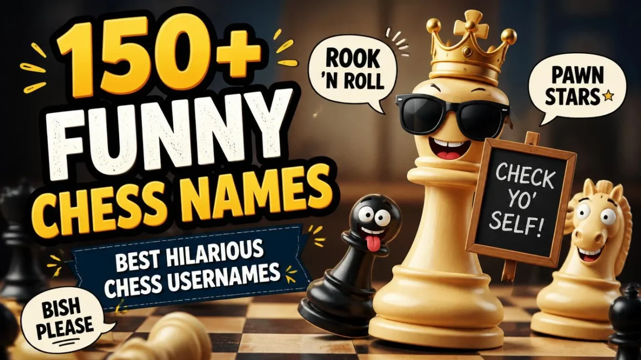 150+ Funny Chess Names: Best Hilarious Chess Usernames