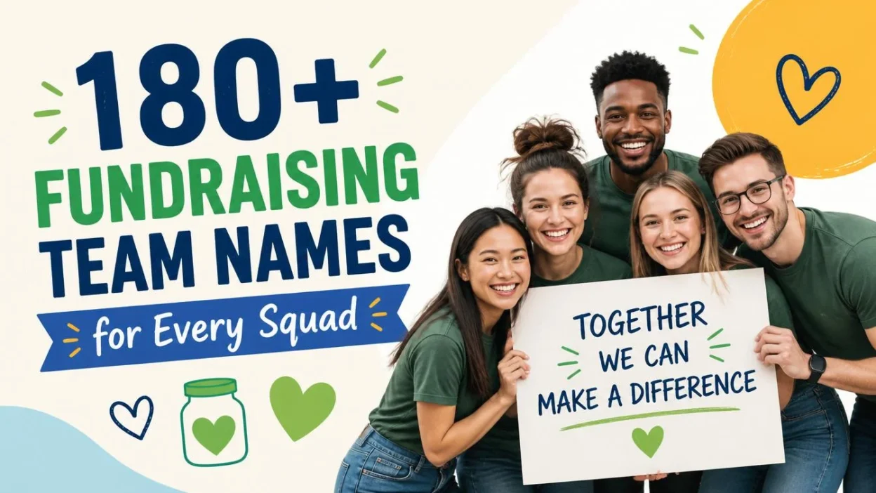 180+ Fundraising Team Names for Every Squad