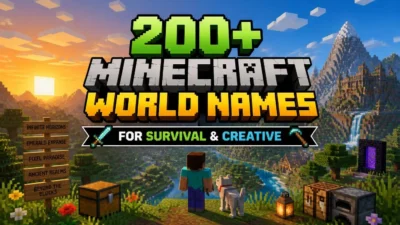 200+ Minecraft World Names for Survival & Creative