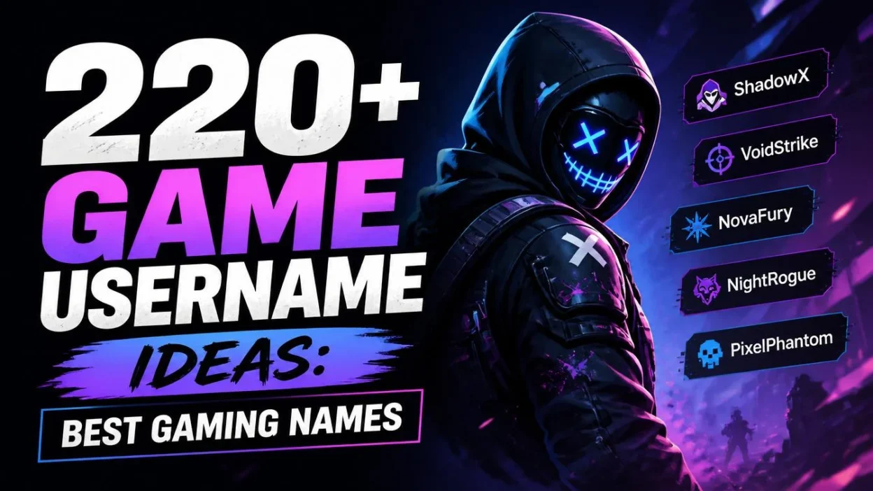 220+ Game Username Ideas: Best Gaming Names
