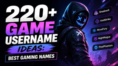 220+ Game Username Ideas: Best Gaming Names