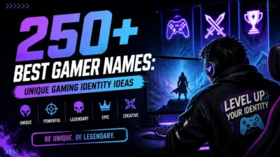 250+ Best Gamer Names: Unique Gaming Identity Ideas