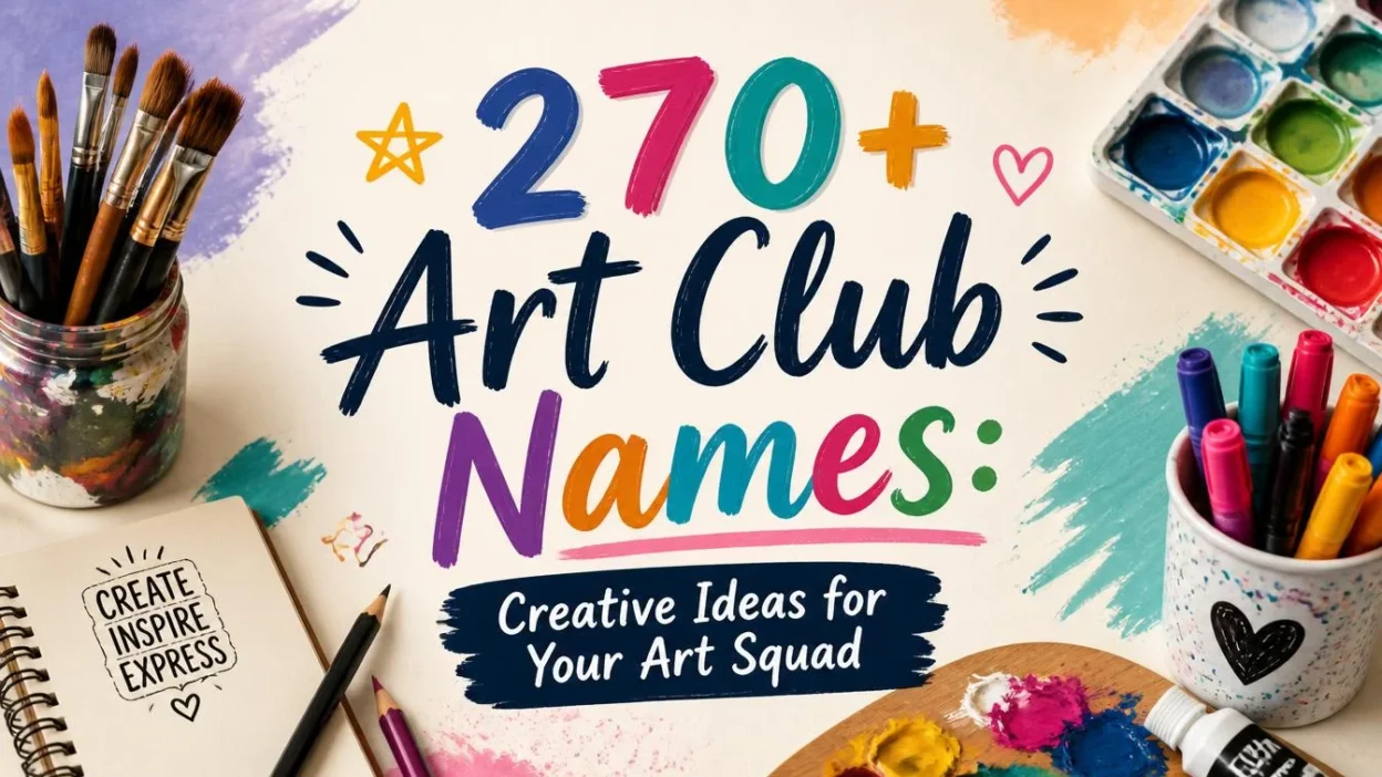 270+ Art Club Names: Creative Ideas for Your Art Squad