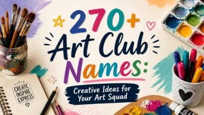270+ Art Club Names: Creative Ideas for Your Art Squad