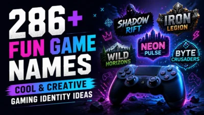 286+ Fun Game Names: Cool & Creative Gaming Identity Ideas