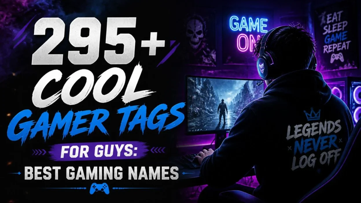 295+ Cool Gamer Tags for Guys: Best Gaming Names