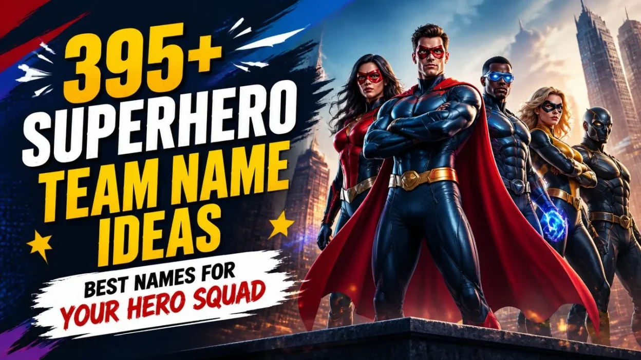 395+Superhero Team Name Ideas: Best Names for Your Hero Squad