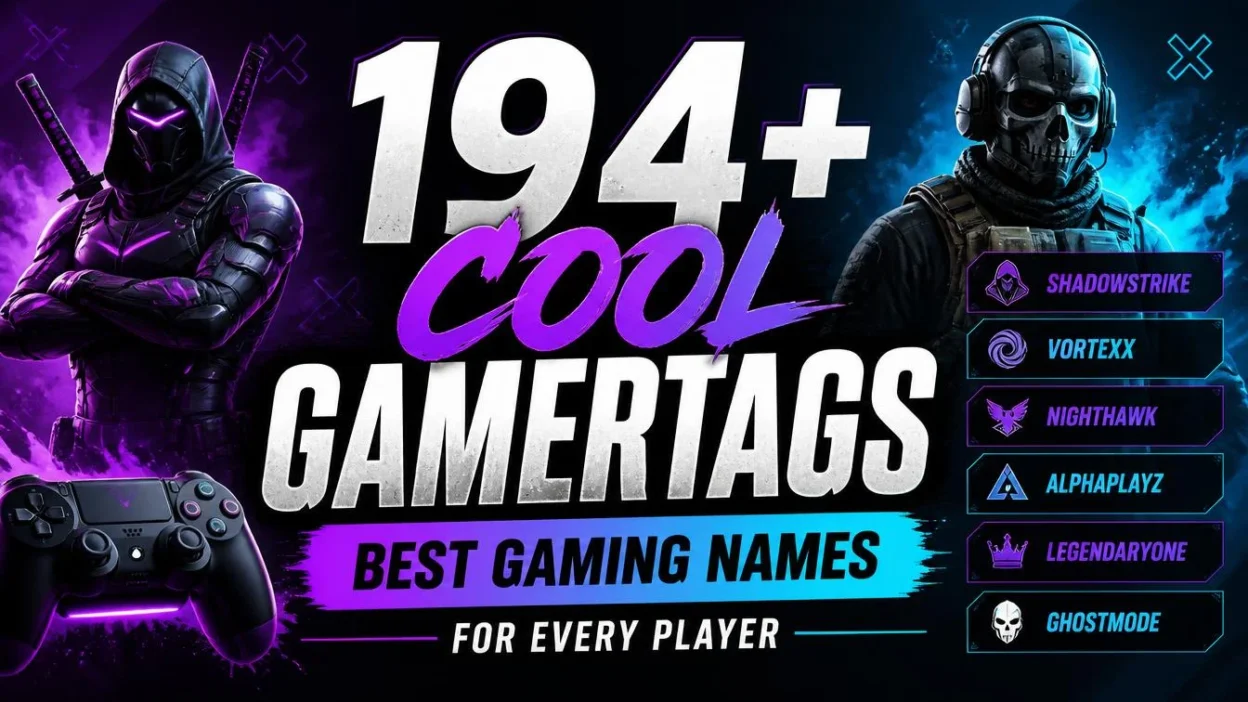 194+ Cool Gamertags Best Gaming Names for Every Player