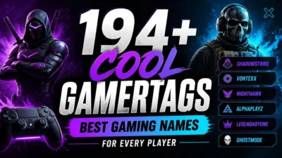 194+ Cool Gamertags Best Gaming Names for Every Player