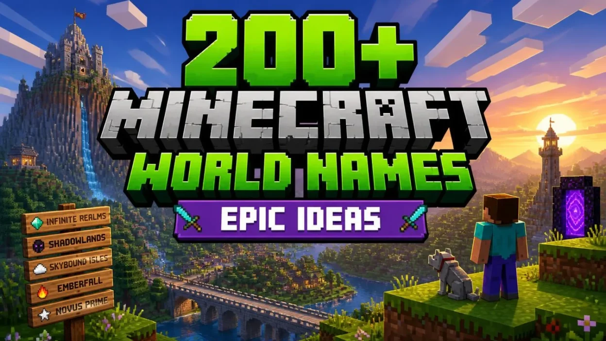 200+ Cool Minecraft World Names: Epic Ideas