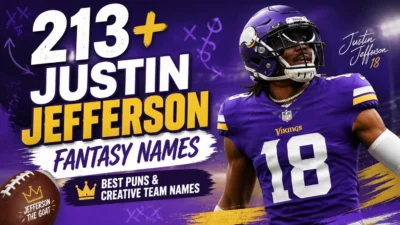 213+ Justin Jefferson Fantasy Names Best Puns & Creative Team Names