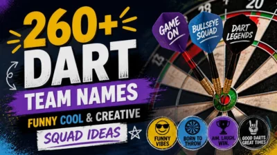 260+ Dart Team Names: Funny Cool & Creative Squad Ideas