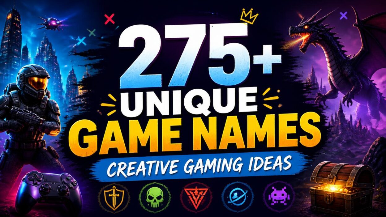 275+ Unique Game Names: Creative Gaming Ideas