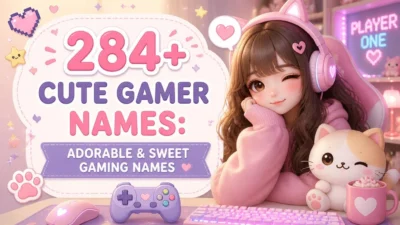 284+ Cute Gamer Names: Adorable & Sweet Gaming Names