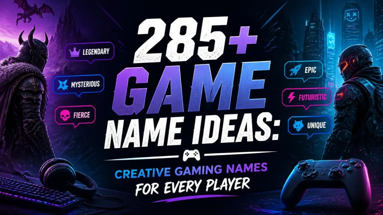285+ Game Name Ideas: Creative Gaming Names for Every Player
