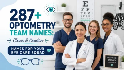 287+ Optometry Team Names: Clever & Creative Names for Your Eye Care Squad