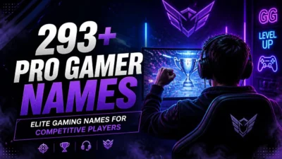 293+ Pro Gamer Names: Elite Gaming Names for Competitive Players