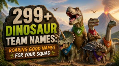 299+ Dinosaur Team Names Roaring Good Names for Your Squad