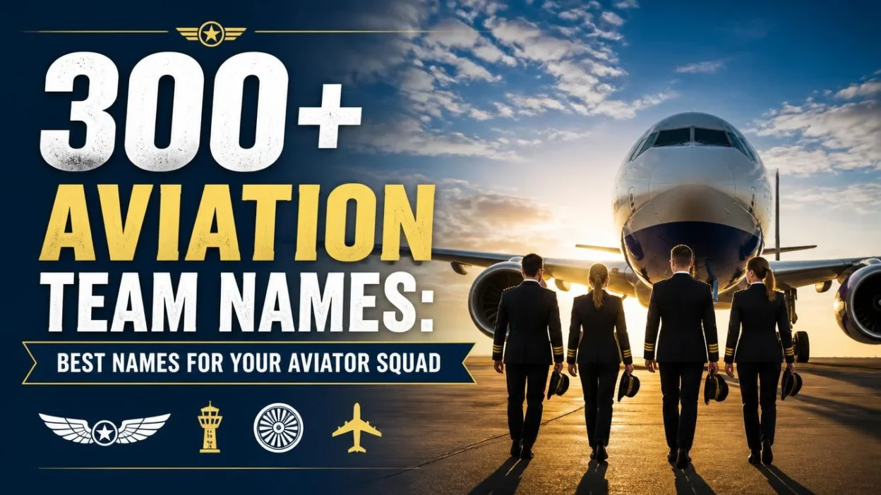 300+ Aviation Team Names: Best Names for Your Aviator Squad