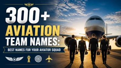 300+ Aviation Team Names: Best Names for Your Aviator Squad