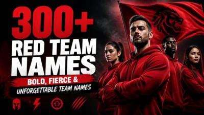 300+ Red Team Names: Bold, Fierce & Unforgettable Team Names