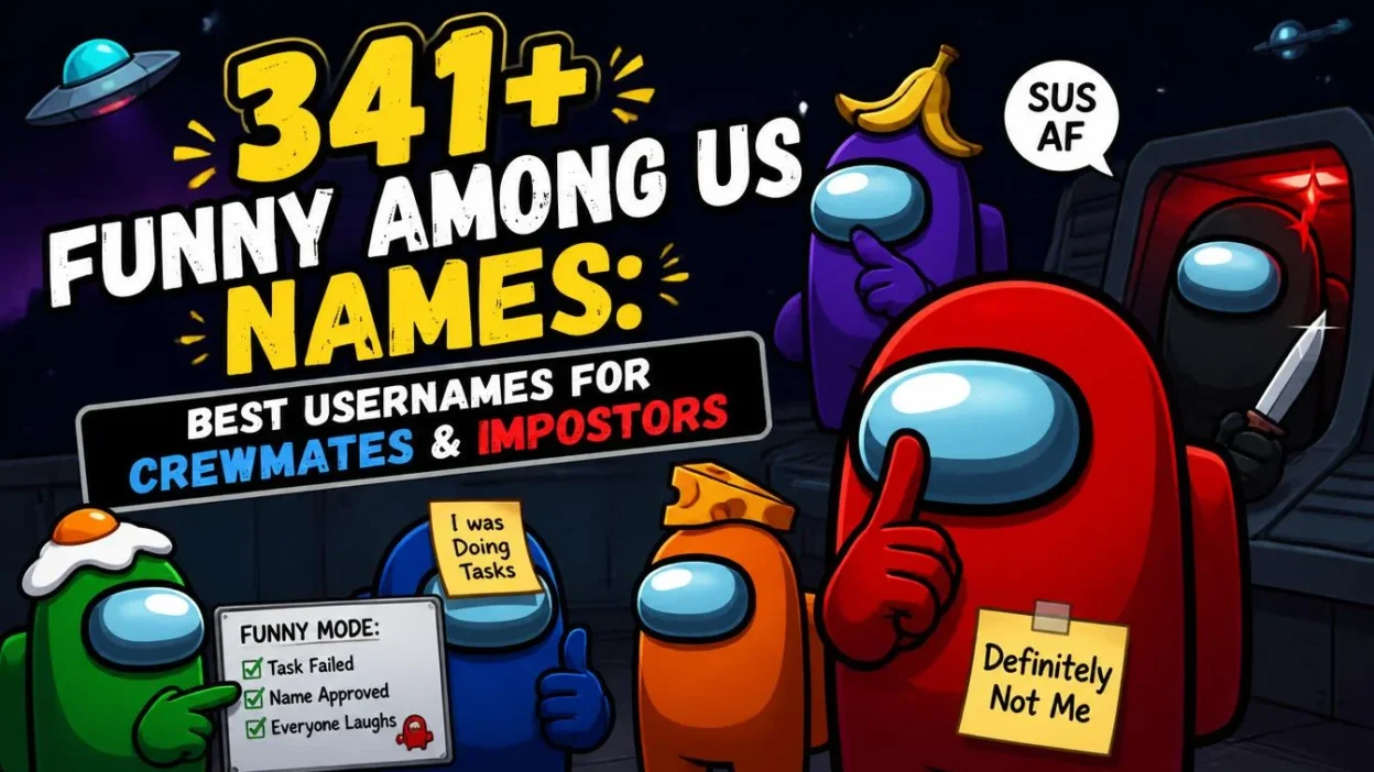 341+ Funny Among Us Names: Best Usernames for Crewmates & Impostors