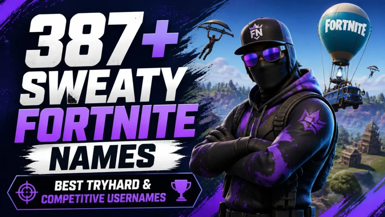 387+ Sweaty Fortnite Names Best Tryhard & Competitive Usernames
