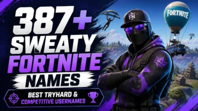 387+ Sweaty Fortnite Names Best Tryhard & Competitive Usernames