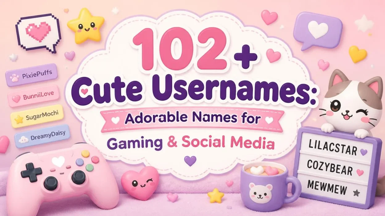 102+ Cute Usernames: Adorable Names for Gaming & Social Media