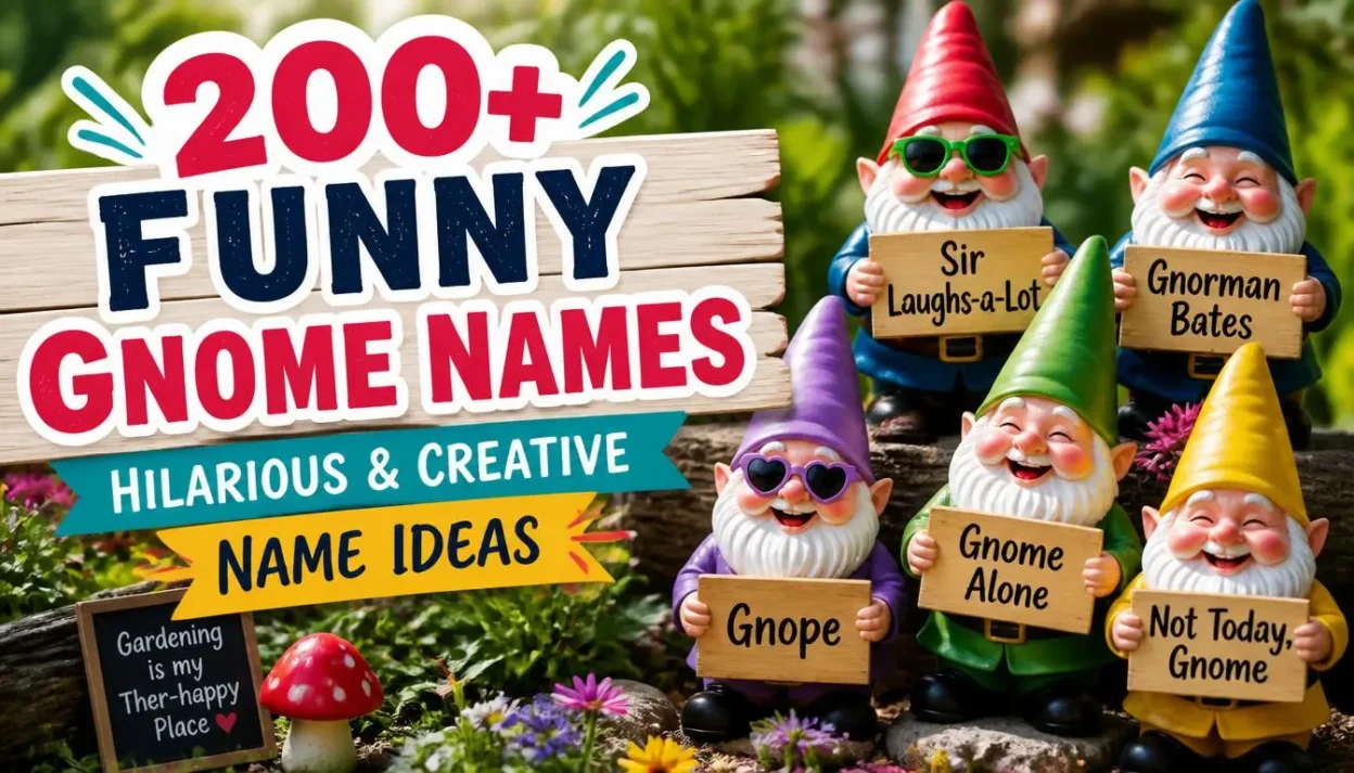 200+ Funny Gnome Names Hilarious & Creative Name Ideas