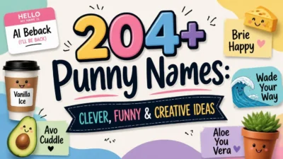 204+ Punny Names: Clever, Funny & Creative Ideas