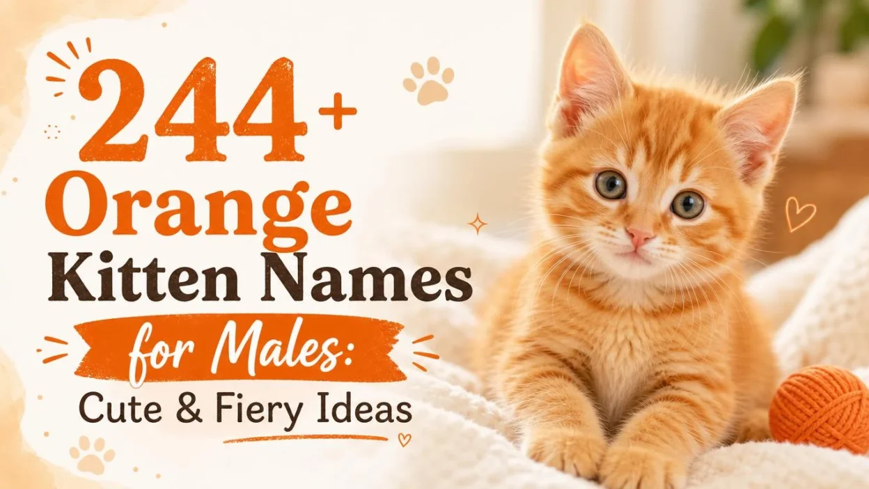 244+ Orange Kitten Names for Males: Cute & Fiery Ideas