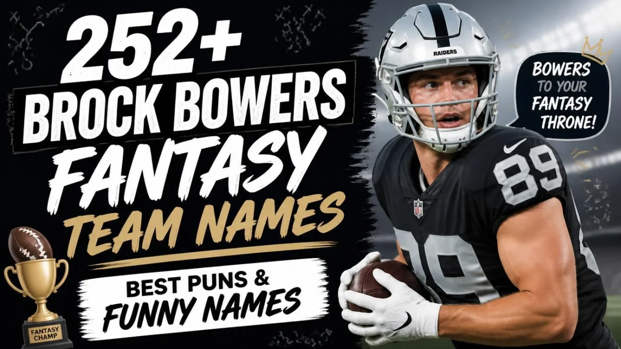 252+ Brock Bowers Fantasy Team Names: Best Puns & Funny Names