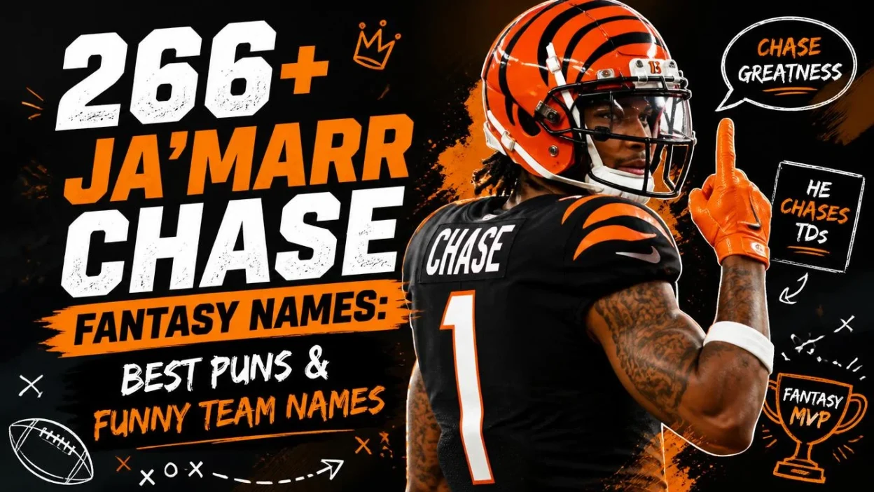 266+ Ja'Marr Chase Fantasy Names: Best Puns & Funny Team Names