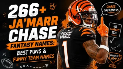266+ Ja'Marr Chase Fantasy Names: Best Puns & Funny Team Names