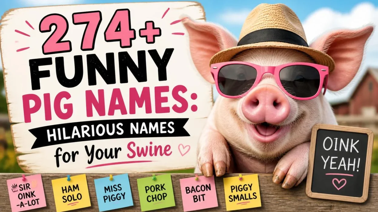 274+ Funny Pig Names: Hilarious Names for Your Swine