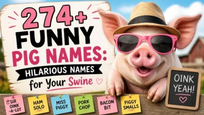 274+ Funny Pig Names: Hilarious Names for Your Swine