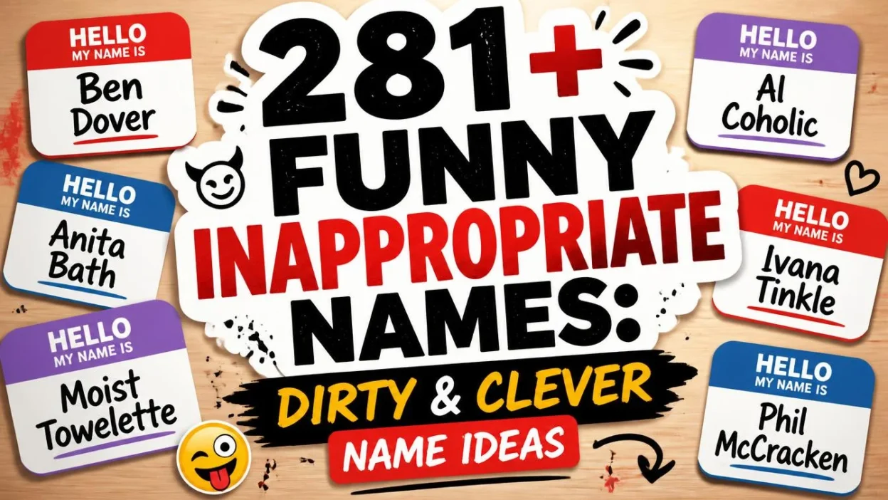 281+ Funny Inappropriate Names: Dirty & Clever Name Ideas