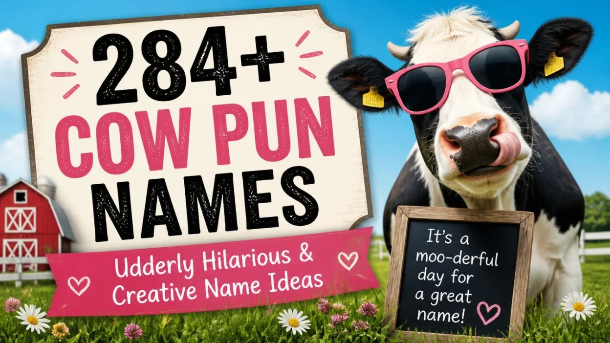 284+ Cow Pun Names: Udderly Hilarious & Creative Name Ideas