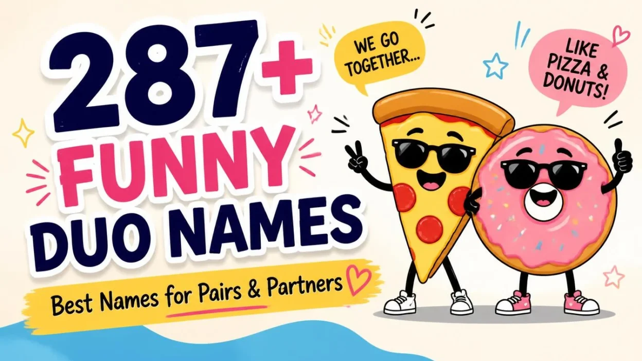 287+ Funny Duo Names: Best Names for Pairs & Partners