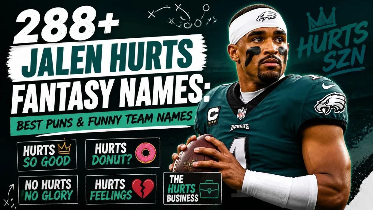 288+ Jalen Hurts Fantasy Names: Best Puns & Funny Team Names