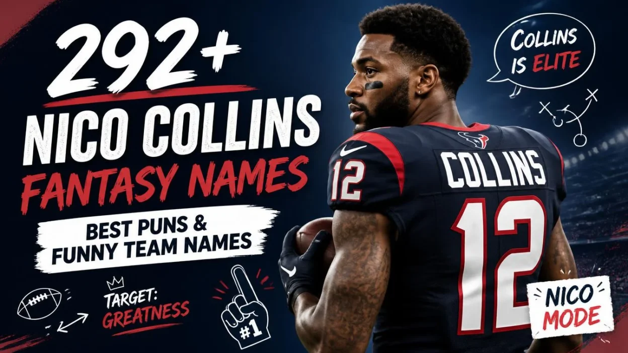 292+ Nico Collins Fantasy Names: Best Puns & Funny Team Names