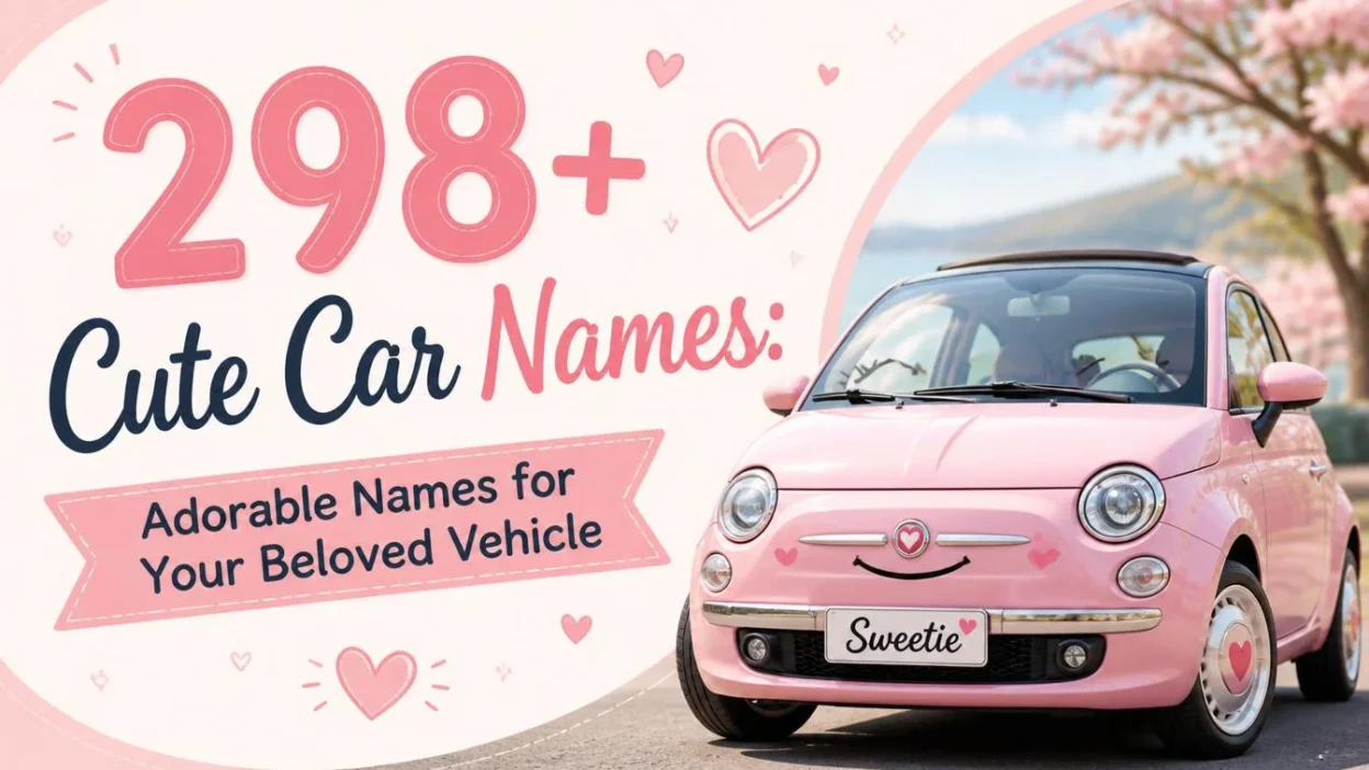 298+ Cute Car Names: Adorable Names for Your Beloved Vehicle