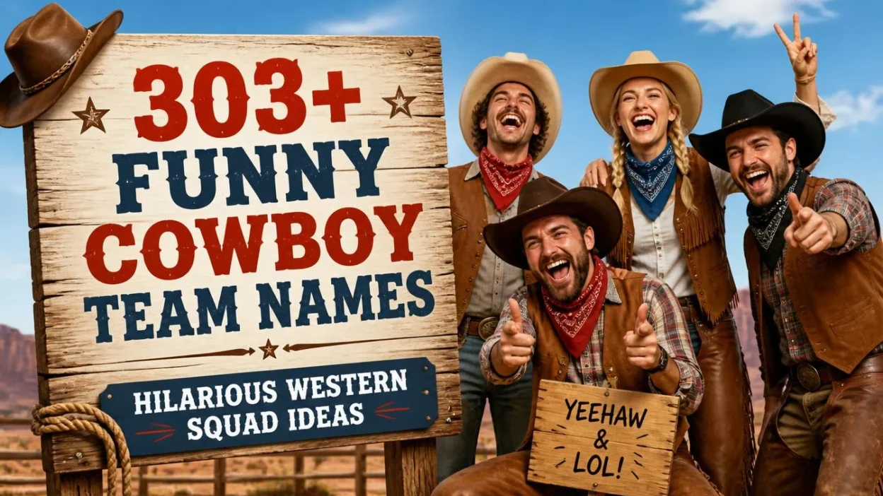 303+ Funny Cowboy Team Names: Hilarious Western Squad Ideas