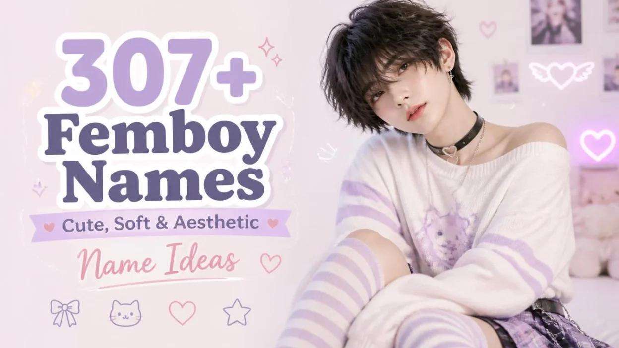 307+ Femboy Names: Cute, Soft & Aesthetic Name Ideas