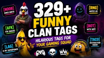 329+ Funny Clan Tags: Hilarious Tags for Your Gaming Squad