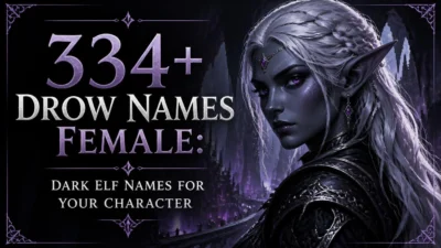 334+ Drow Names Female: Dark Elf Names for Your Character