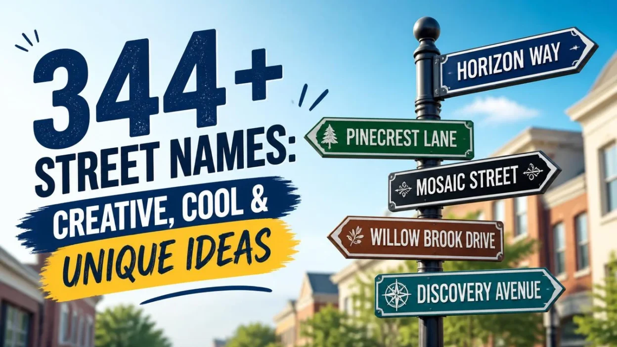 344+ Street Names: Creative, Cool & Unique Ideas