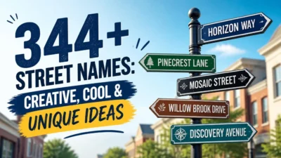 344+ Street Names: Creative, Cool & Unique Ideas