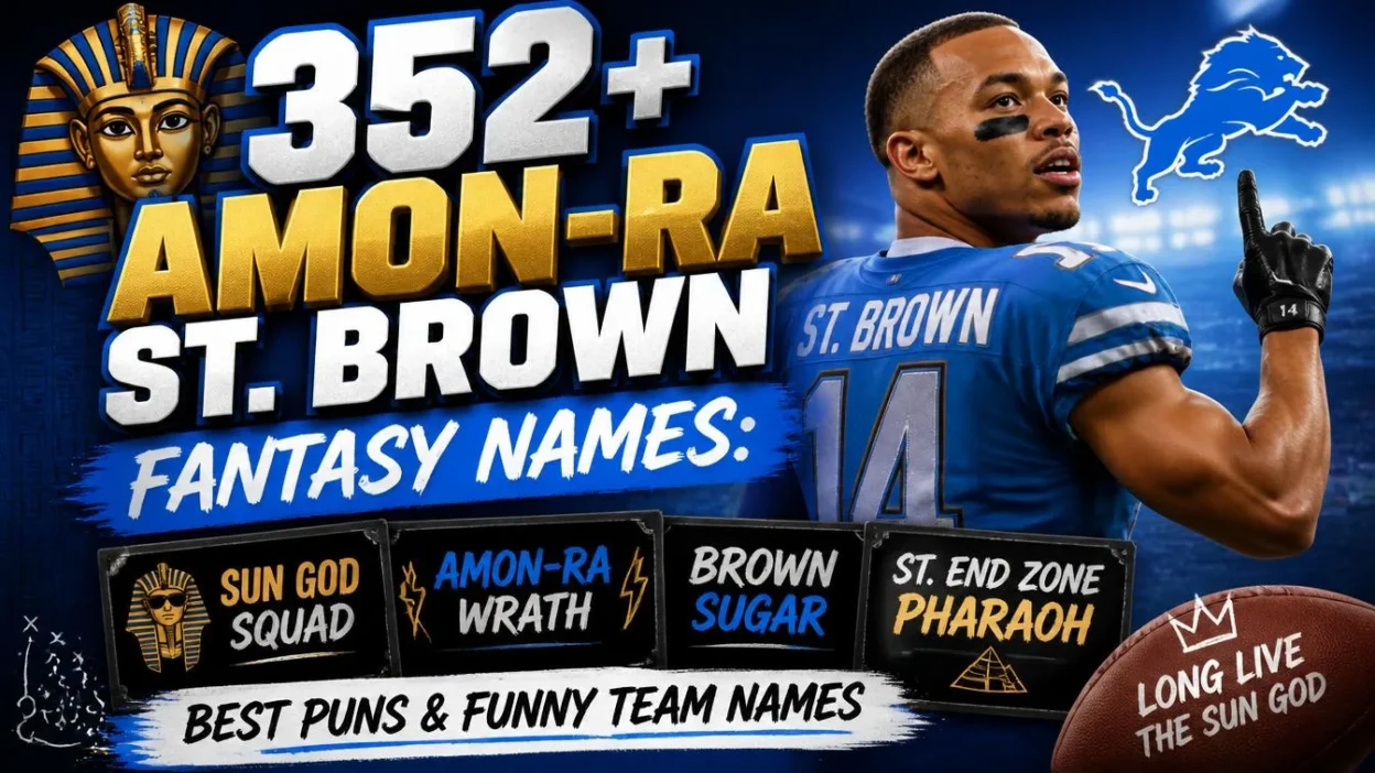 352+ Amon-Ra St. Brown Fantasy Names: Best Puns & Funny Team Names